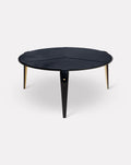 Table basse bleu marine et métal